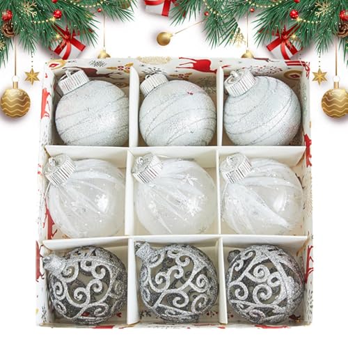 Boules de décoration d'arbre de Noël ensemble boîte de 9 ornements - 2