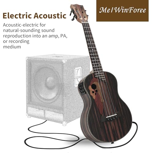 26-inch electric ukulele beginner bundle  left-handed friendly with amp gig bag and accessories