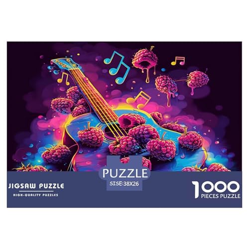 Puzzle De 1000 Piezas, Guitarra, Actividad Artística Desafiante Y Relajante, Instrumentos artísticos, Juegos De Rompecabezas para Toda La Familia, Regalos para Hombres 38x26cm/1000pcs