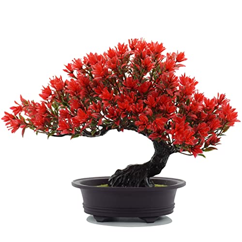 Flikool Künstlicher Bonsai Baum in Töpfen Gefälschte Japanisch Zeder...