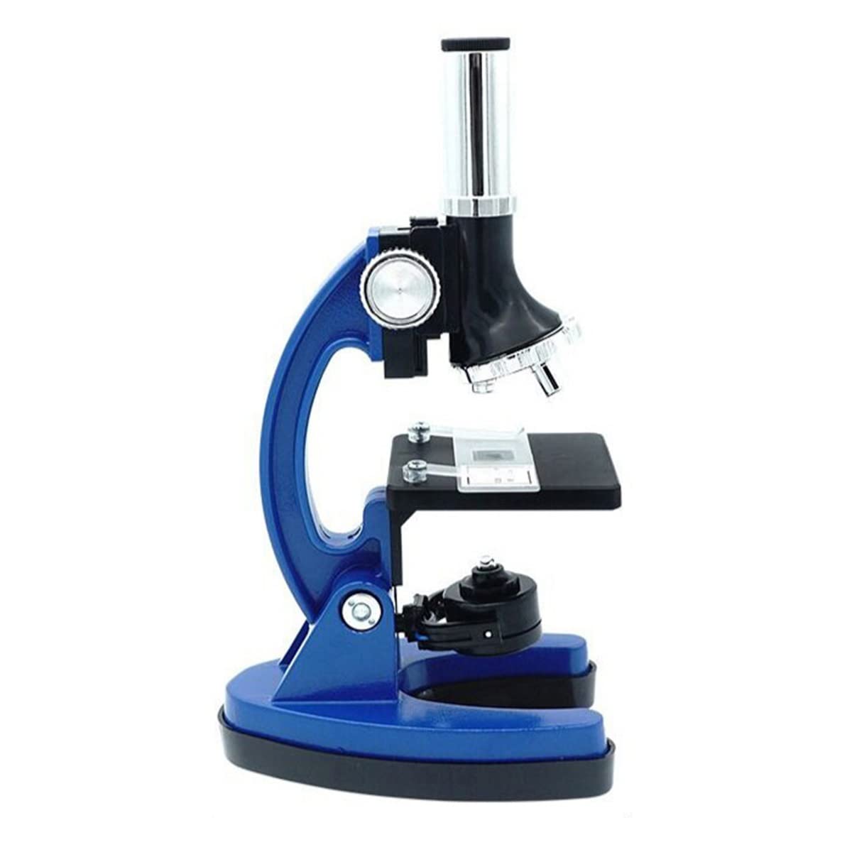 Mikroskop-Zubehör-Kit Kindermikroskop 1200 -mal Biologieunterricht Mikroskop Mikroskopische Objektträger (Color : Blue)