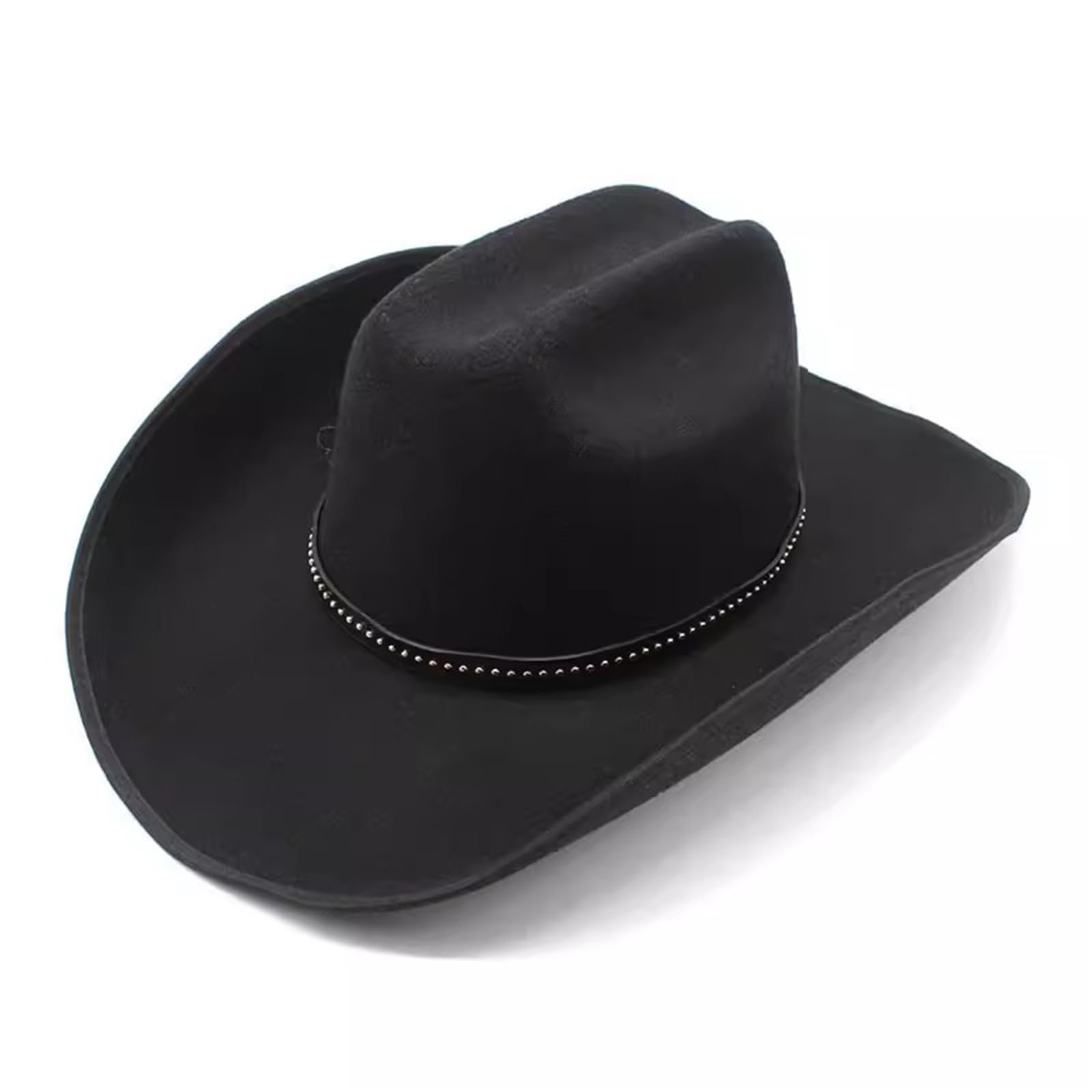 Cappello da Cowboy Cappello da Cowboy con Tesa Rigida Western Uomo Equitazione Prairie per Uomo e Donna