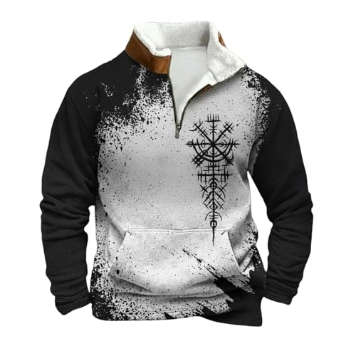 Sweatshirt manche longue homme sport noir idéal pour le green