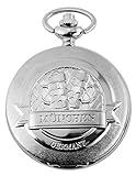 Edelstahlgehäusedeckel EXCELLANC Taschenuhr - München Germany Biergläser - Weiß Silber - Klassik Analog Quarz Metall