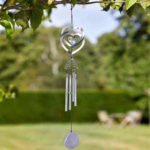 Garden Mile Crystal Heart Musical Wind Chime Cover