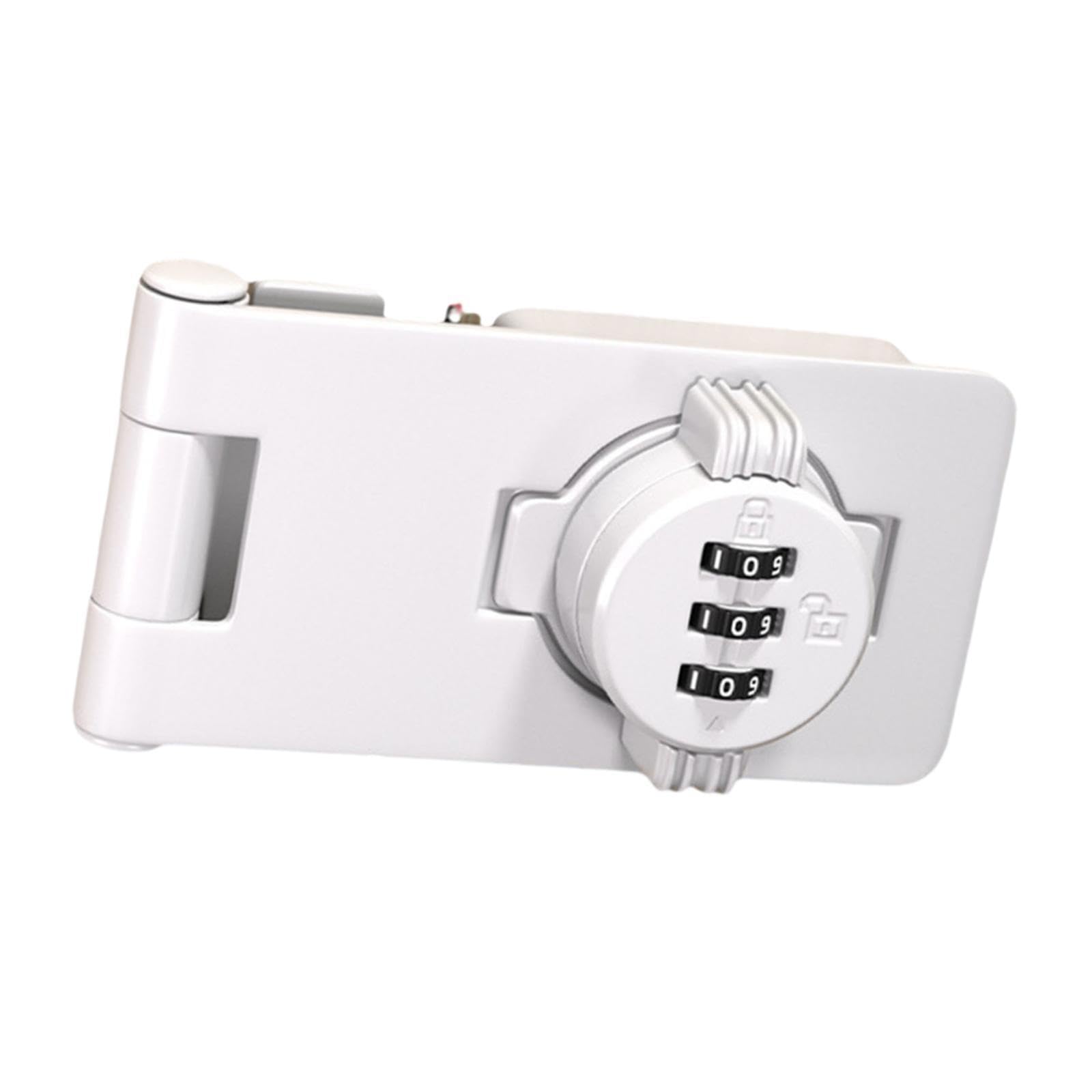 KTUXZCI Reliable File Cabinet Password Lock Keyless Rotary Hasp Iron Zinc Alloy Durable Secure File Storage Digital Direction Cabinet Combination Lock Barn