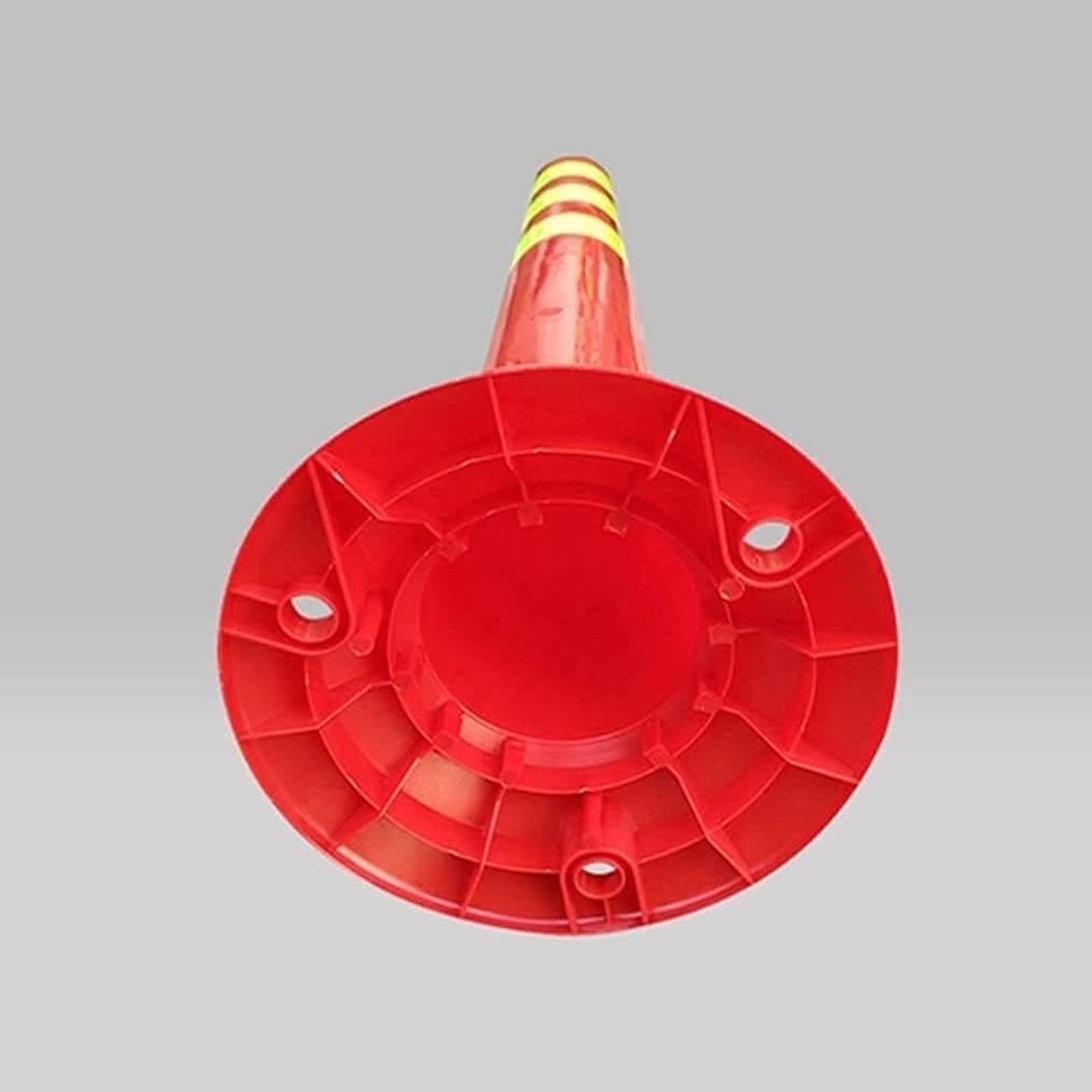 Generico Paletto di Sicurezza Resistente alle intemperie - Barriera Riflettente per marciapiedi e parcheggi, paletto di Sicurezza in plastica Resistente - Confezione da 5 (Arancione e Argento)