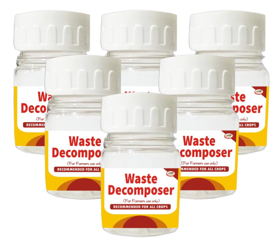 Generic Waste Decomposer (Pack of 6) Organic NCOF WDC Compost Bin & Potting Mixture