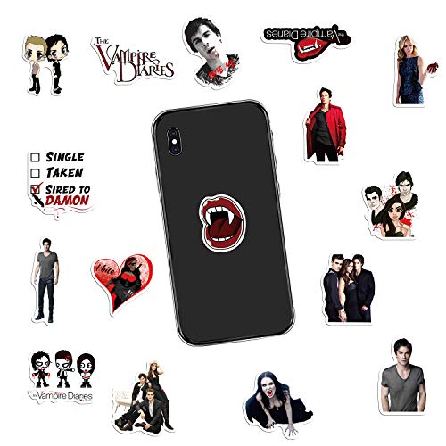 50PCS Stickers for The Vampire Diaries for Laptop Sticker Motorcycle Bicycle Luggage Decal Graffiti Patches Skateboard Water Bottle Sticker Cute Anime Stickers (The Vampire Diaries)