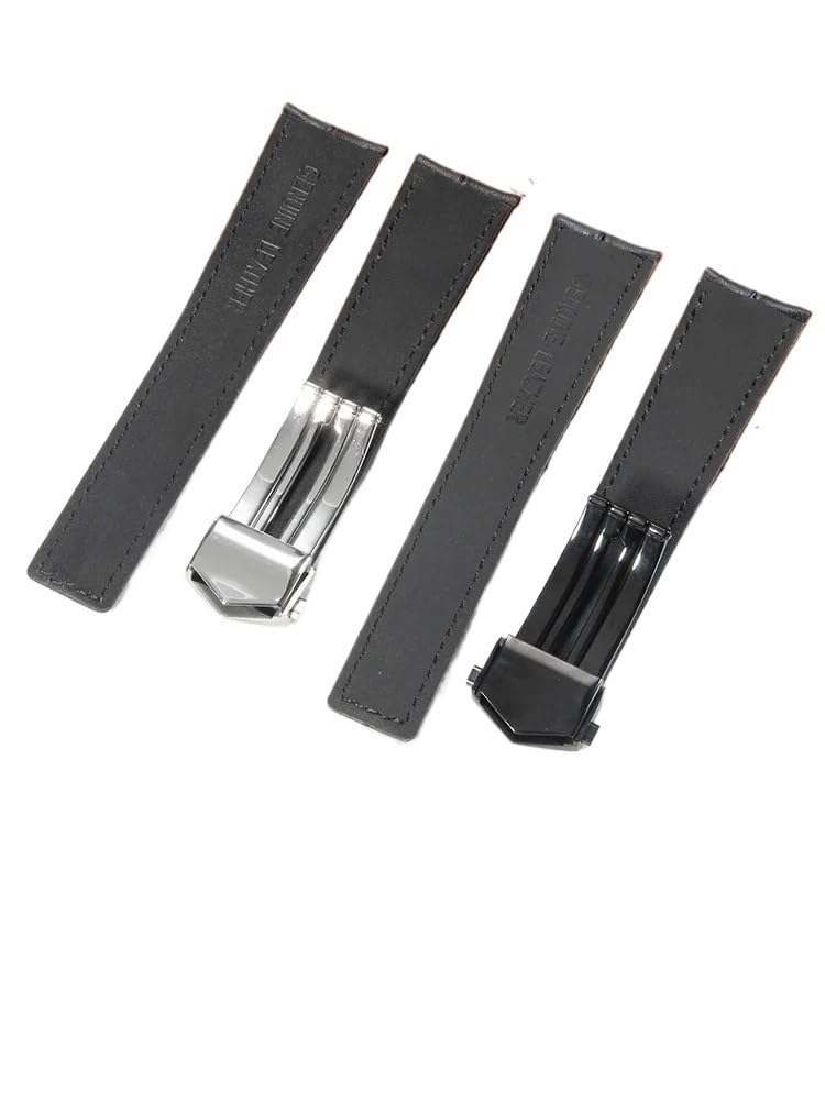 Bracelet de montre business en cuir véritable homme compatible avec Tag Heuer Z5