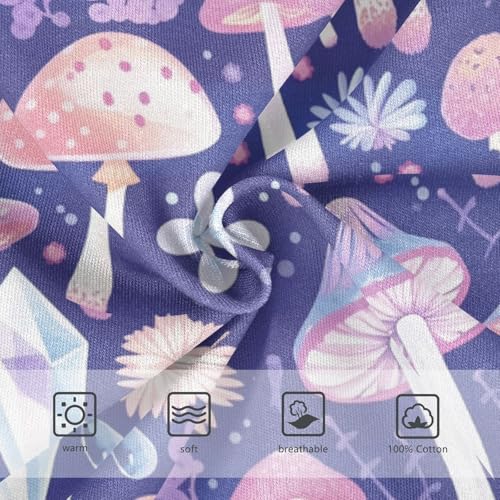 Wusikd Cute Mushrooms Boys' Underwear Cotton Flowers Boys Briefs Soft Toddler Underwear 2T3