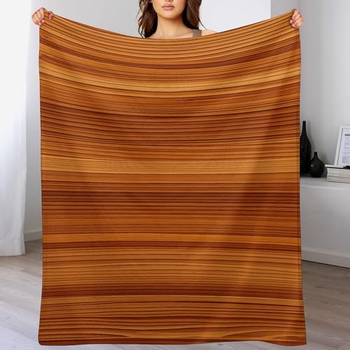Couverture flanelle ultra légère au motif boisé
