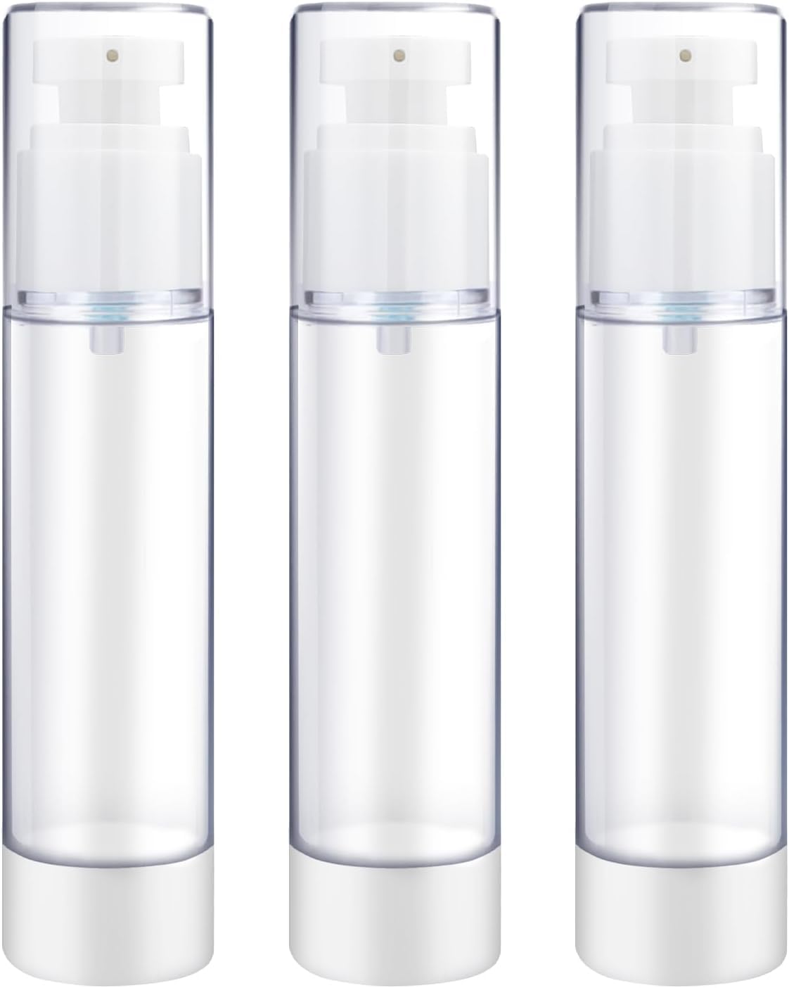 50ML Airless Pump Bottles, Refillable Leak Proof Travel Pump Bottle Toiletry Cosmetic Skincare Containers for Lotion Toner Gel Foundation (1)-image-29