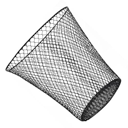 DONFAMDS Panier De Rangement En Métal Corbeille À Papier En Fil Métallique Poubelle En Filet Pour Bureau Et Extérieur Noir En Fer Pour Protéger Les Semis