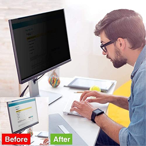 [2 Pack] Computer Screen Privacy Shield 27 Inches For Widescreen Computer Monitor – Date Protection For Desktop Computer Security – Anti-Glare, Anti-Scratch, Blocks 96% Uv–16:9 Aspect Ratio #TOP2