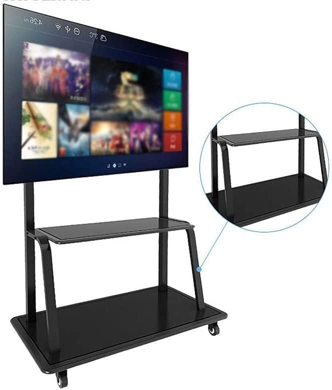 TV Stand Mobile TV Cart Stand Fits 32-65 Inch Free Lift TV Cart Stand Floor Stand with AV Stand Camera Mount