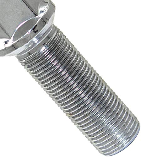 Image of Wheel Accessories Parts 20 Pcs M14 x 1.50 Thread Acorn Seat Lug Bolt Chrome Finish 33mm Shank Length 17mm Hex fits Land Rover Range Rover | Volvo S60 S90 XC40 XC60 XC70 XC90 | Older BMW