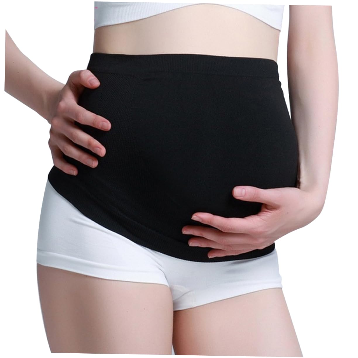 FOMIYES Maternity Belly Band Pregnancy Support Pregnancy Belt Postpartum Belly Band Comfortable Wear Elastic Fabric Seamless Breathable Girdle for Women