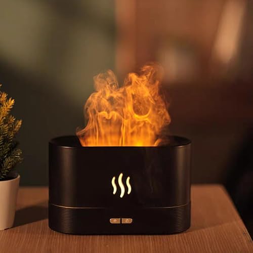 Máquina de aromaterapia con llama, expansor de aroma, mesa de oficina en casa, humidificador de aire ultra silencioso, difusor de aroma (máquina de