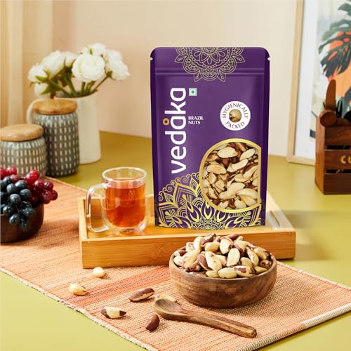 Image of Amazon Brand - Vedaka Brazil Nuts | 100 g | Rich Flavour | No Artificial Colours & Preservatives