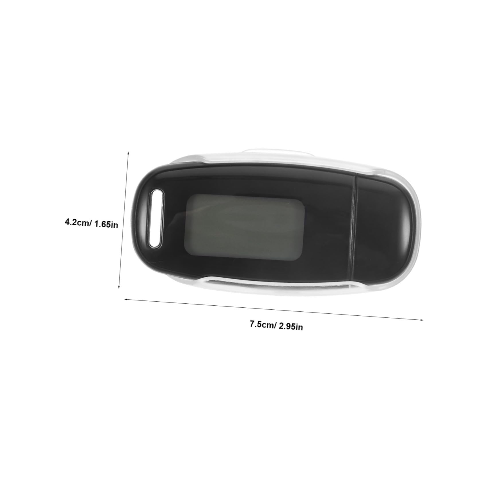 SEWACC Professional Pedometer Step Counter for Walking Running Fitness Black Compact Easy to Use