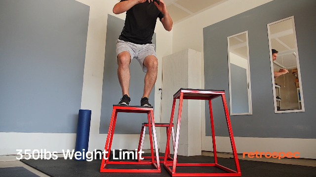 Amazon.com : Retrospec Leap Plyo Box Jump Platforms for Home