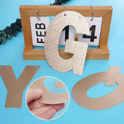 DIY Custom Banner Kit - Glitter Letters, Customizable for Birthday, Graduation, Wedding & Baby Shower Decoration - Image 5
