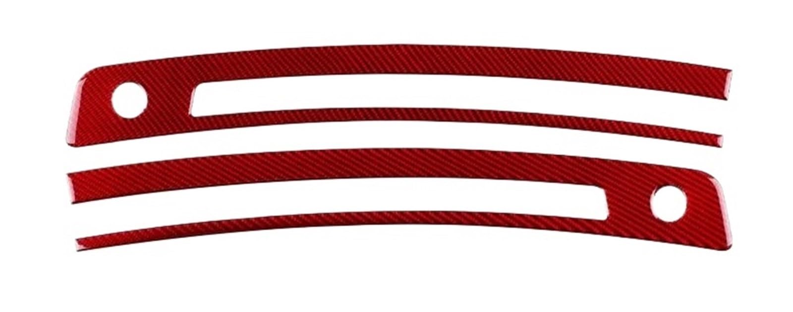 Pypfqumqgr Red Real Soft Carbon Fiber Sticker For Subaru For Brz 2021 2022 2023 2024 Center Console Defogging Outlet Trim(Red)