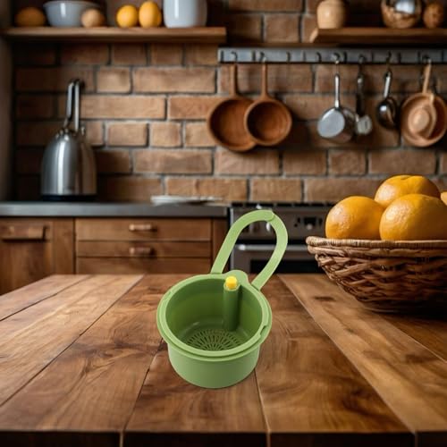 Colador colgante para fregadero de cocina blanco miniatura 7