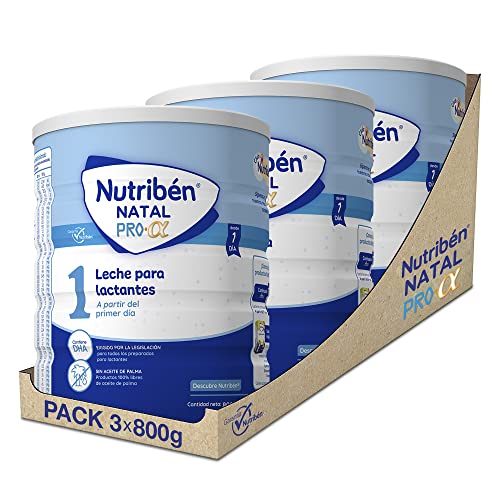 Nutribén Natal Pro Alfa 1 - Leche en Polvo Bebé 1 | Leche de Fórmula para Bebé desde el Primer...