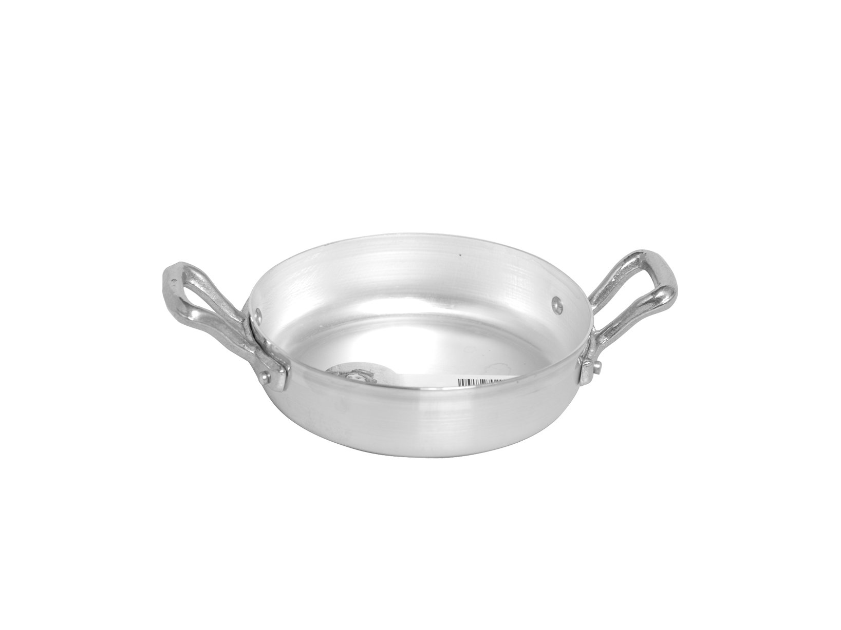 Pentole Agnelli Family Cooking Aluminium Omelette Pan With 2 Handles, Diameter 12 Cm.