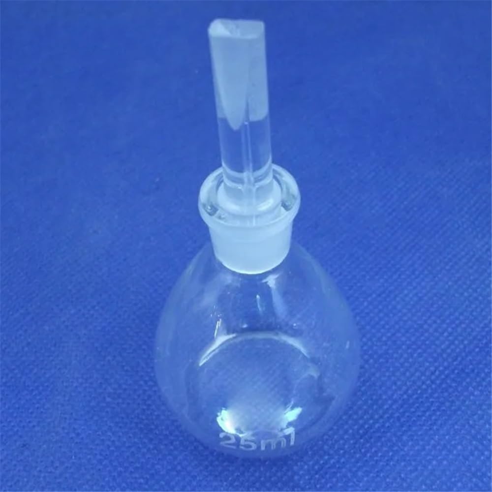 Lote de 10 picnómetros de cristalería de laboratorio de 25 ml