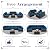 KIGOTY Patio Furniture Set 7 Pieces Conversation Sets, Outdoor Sectional Sofa, All-Weather PE Rattan Modular Sofa with Cushions and Glass Coffee Table?Coffee/Peacock Blue,7 Pieces-B?
