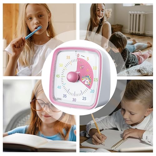 Minuteur mignon pour concentration maximale sans bruit avec compte à rebours 60 min