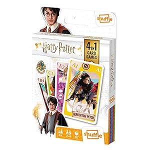 Shuffle Harry Potter 5th Panel Card Game (Spanish Version) – Deck of Cards with 4 Snap Games, Families, Couples and Action Game