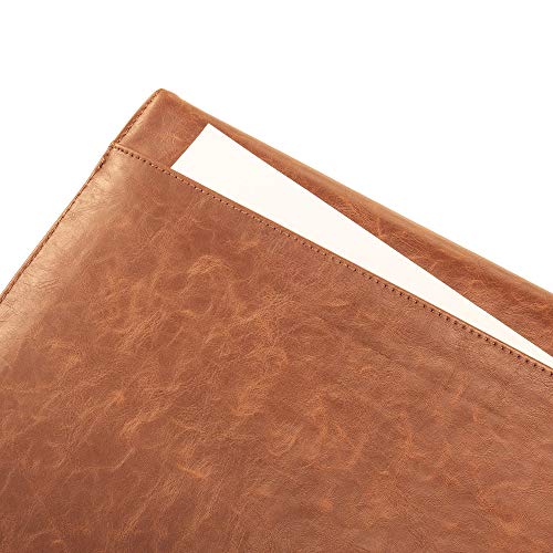 Kuzy MacBook Pro 13 inch Sleeve Leather, 13 inch Laptop Sleeve Case for MacBook Air 13 inch Sleeve Case Cover (New Version) PU Leather Laptop Sleeve, Brown - Thumbnail 6