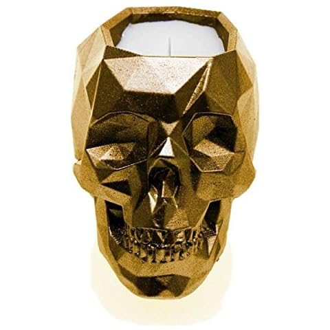 Candellana Candles - Concrete Skull Scented Candle (Gold) Cover