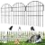 29ft (L) X 17in (H) Garden Fence Animal Barrier, 27 Panels No Dig Fence for Dogs, 1.25 in Gap Rustproof Metal Dig Defense Edging Border, Rabbits Blocker Decorative Fence for Outdoor Yard