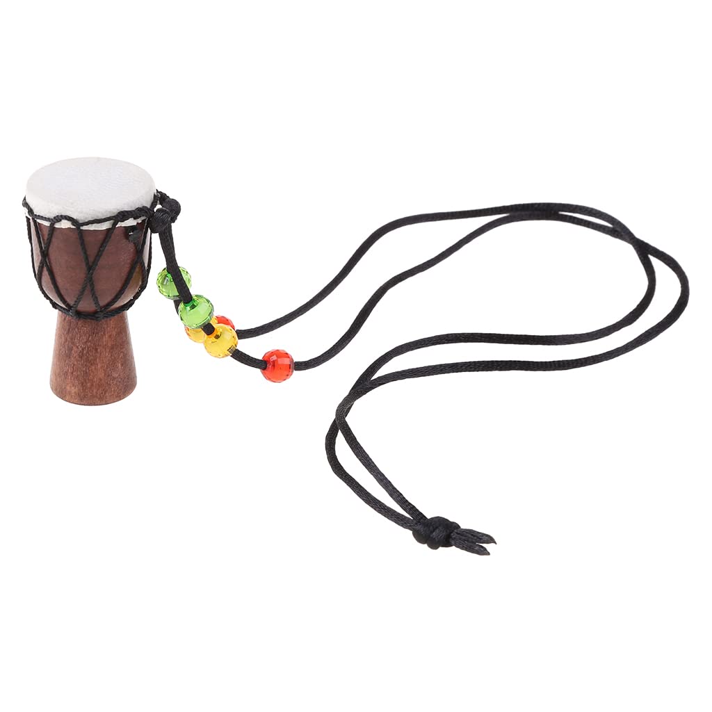 Djembe Percussion African Hand Drum Pendant for for Learning Instrument