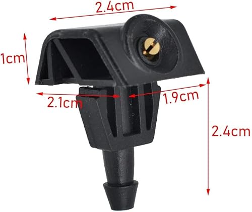 Miniatura 3 de Andy's Orchids 2 boquillas para limpiaparabrisas delantero de automóvil, boquilla de repuesto para Nissan TIIDA 2005-2010, accesorios de automóvil