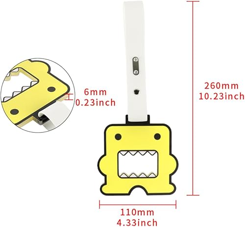Miniatura 9 de Q1-TECH, JDM Tsurikawa - Anillo japonés para metro, tren, autobús, mango de coche, correa de mano con diseño de dibujos animados de anime, correa de