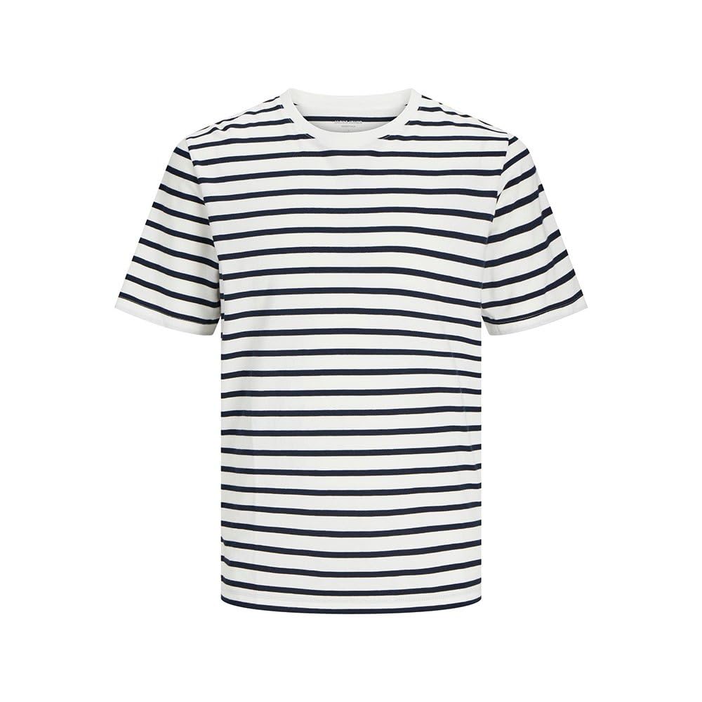 JACK & JONES Mens Jjeorganic Basic Tee SS O-Neck Noos T-Shirt, Cloud Dancer, XL