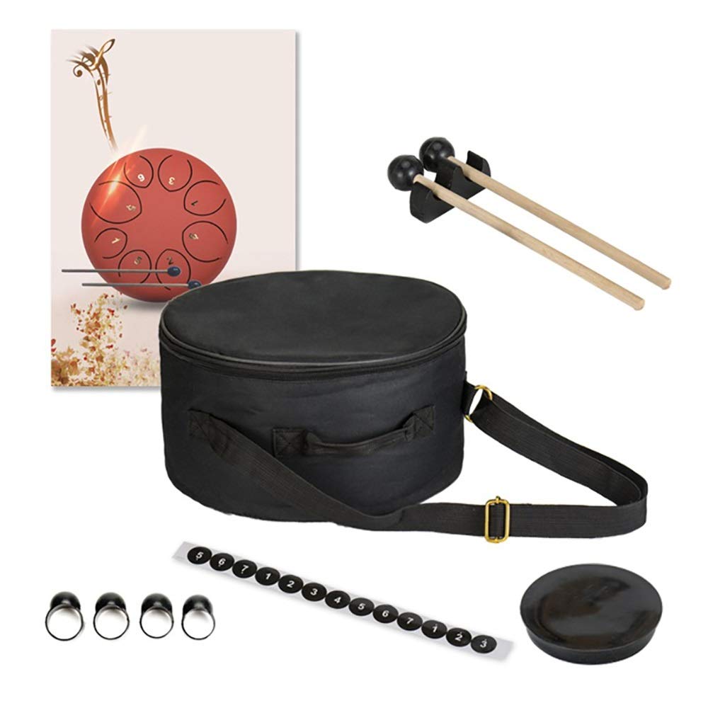 12 Pollici 13 Note Thumue Thumue Drum, C Strumento Percussioni A Chiave C Con Bastoncini, Set Di Barrette, Carry Borse E Tutorial Inglese, Per Meditazione, Musicoterapia (Color : Blue)