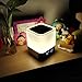 Aisuo Night Light-5 in 1 Bedside Lamp with Bluetooth Speaker, 12/24H Digital Calendar Alarm Clock, Touch Control, Support TF and SD Card, Music Player, Gift for Girls Boys Teens,Warm White