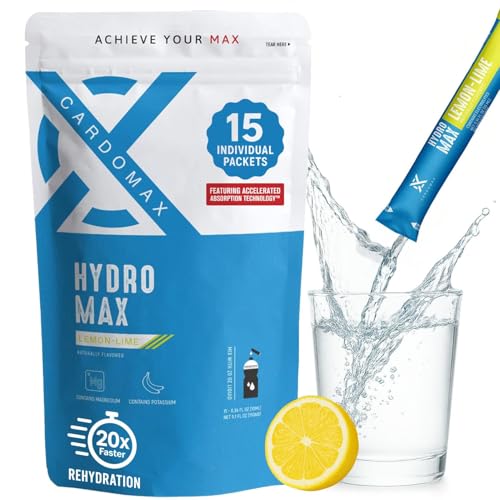 CardoMax HYDROMAX Lima Limón. Suplemento de hidrataciòn líquido, sin azúcar,sin calorías,sin gluten,vegano. Bebida deportiva isotónica-hidratación.Fórmula hidratante con Sodio,Potasio y Magnesio.