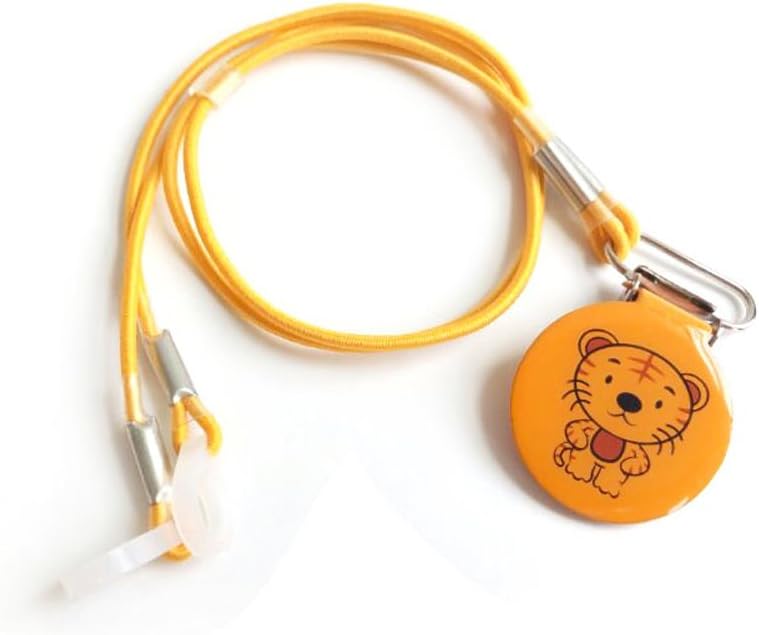 Hearing Aid Clips Hearing Aids Holder Protector Protection for BTE and ITE with Cartoon Design (Tiger)