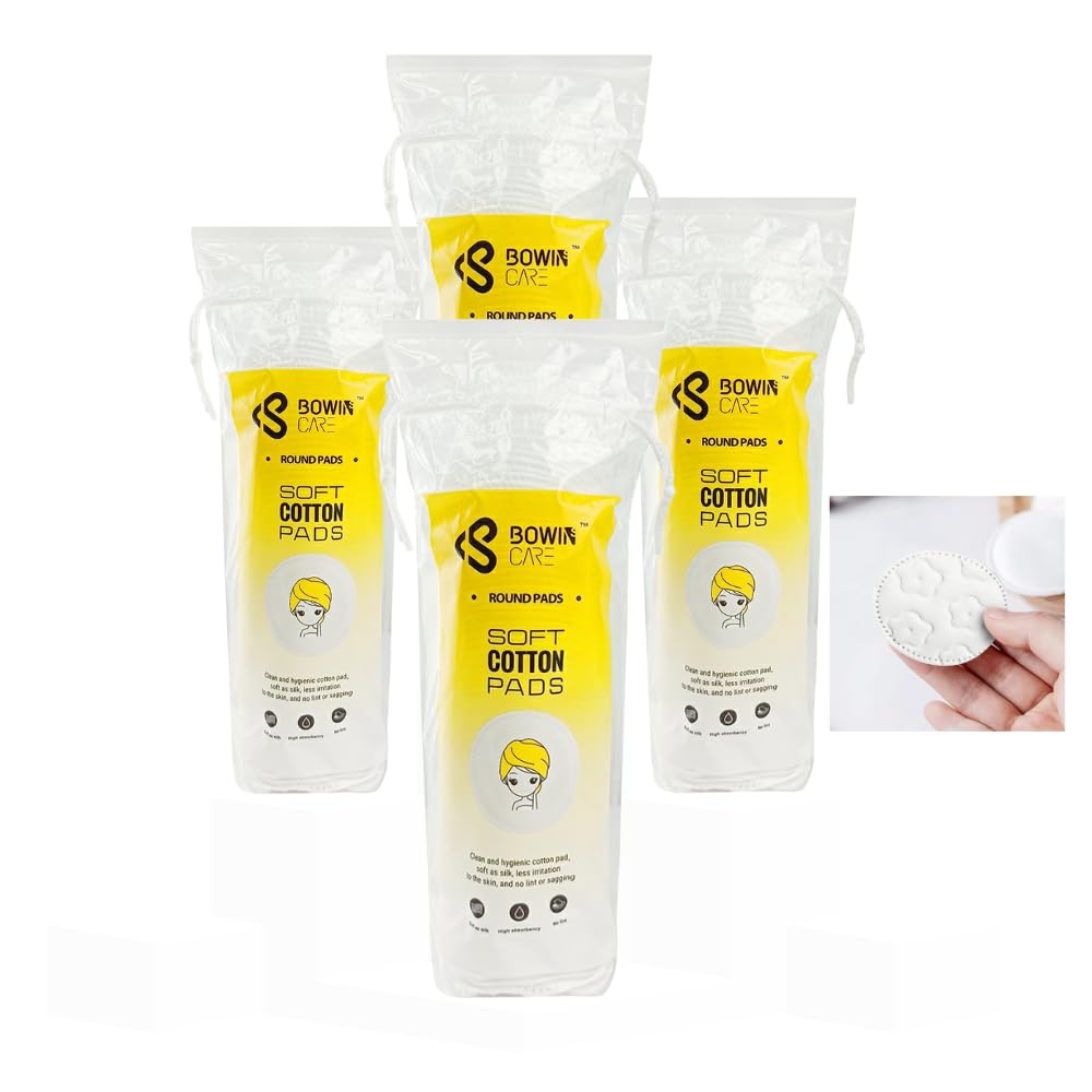 Round, stitched cotton pads Pack of 4x80. Superior quality pads clears make Up, evenly distributes the toner and other makeup products into the skin; lint free;