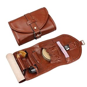 FIREDOG Leather Smoking Tobacco Pipe Pouch Bag Organize Case Pipe Tool Holder for 2 Pipe