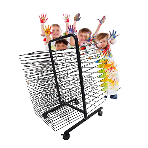Cutyz Drying Racks,38-Layer Art Drying Rack, Metal Wire Work Display Rack, Suitable For Kindergartens And Creative Studios, Child Easel/38 Floors #TOP11