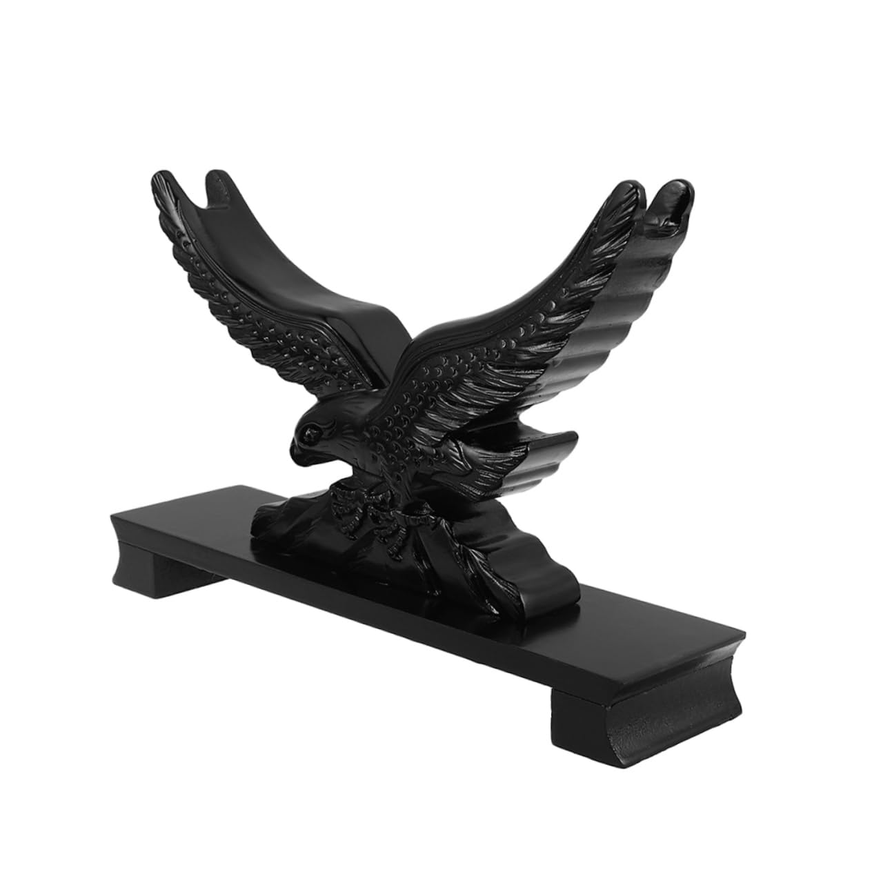 Soporte para Espadas Forma de Águila Negro de Resina